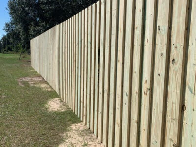 Board On Board Wood Privacy Fence 2