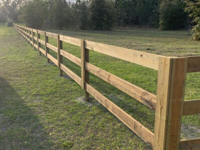 Three Board Fence